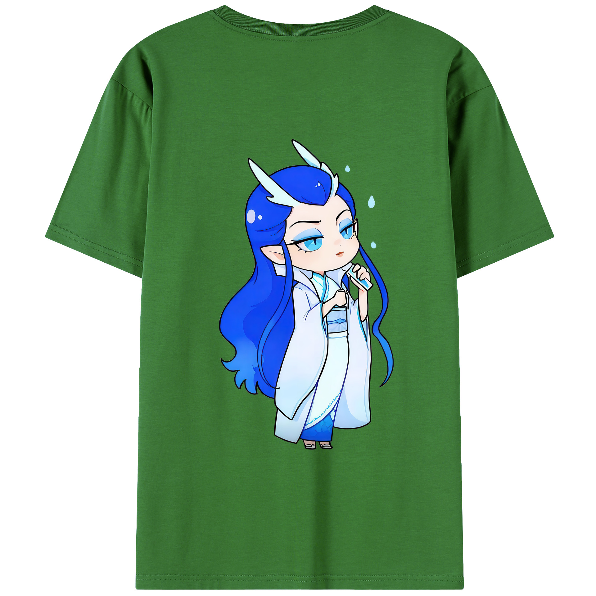 （画像用） Ne Zha 2 ナタ 魔童の大暴れ レディース半袖Tシャツ(バックプリント)